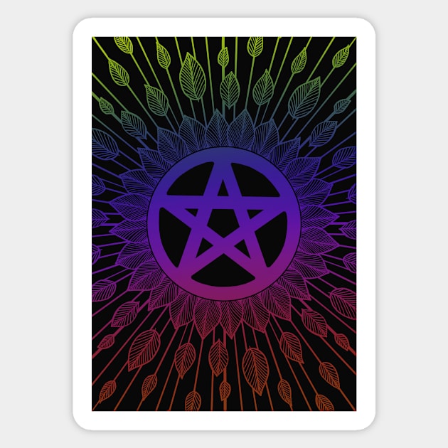 Rainbow Pentagon Sticker by stickypixie